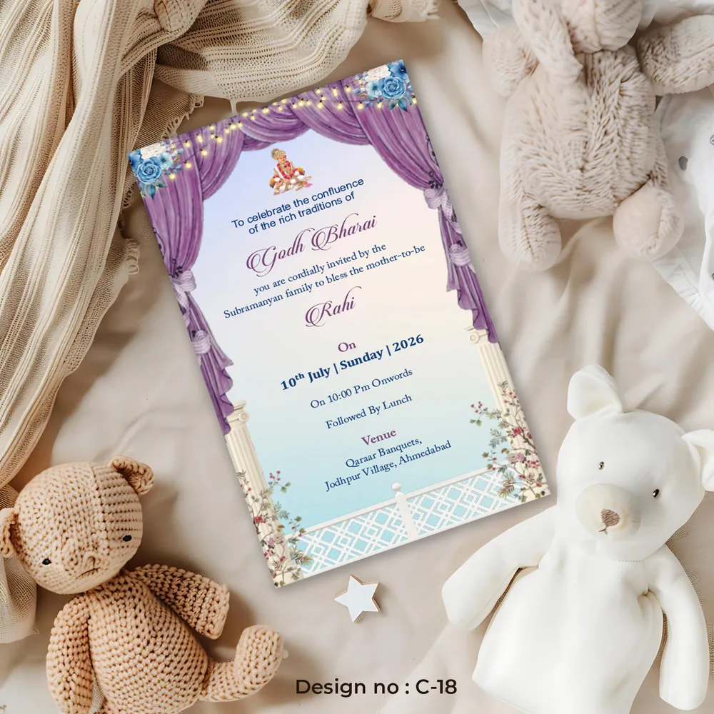Babyshower Floral Card #18