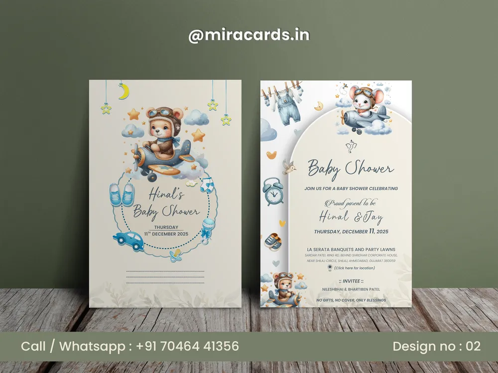Babyshower Floral Card #2