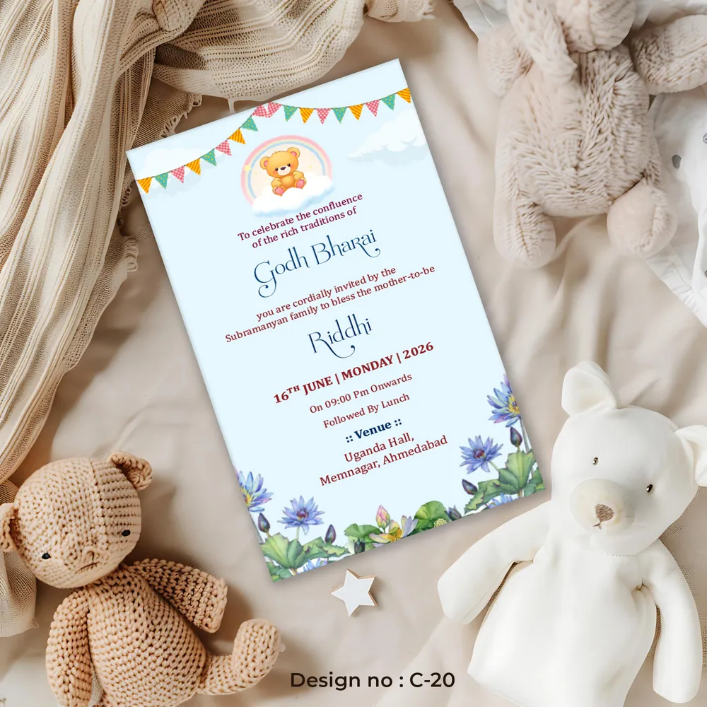 Babyshower Floral Card #20