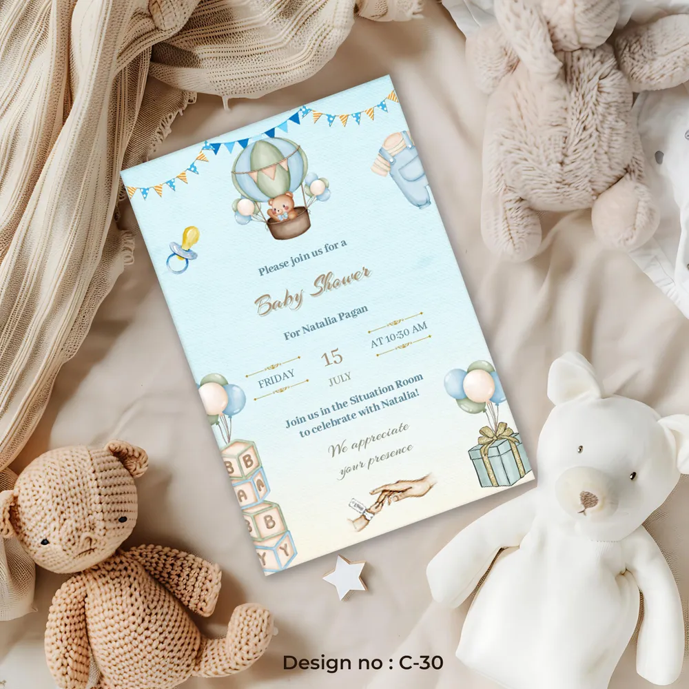 Babyshower Floral Card #30