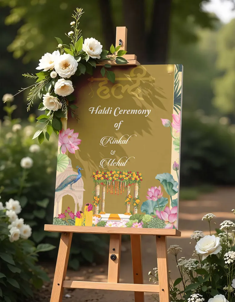 Haldi Welcome Board #1