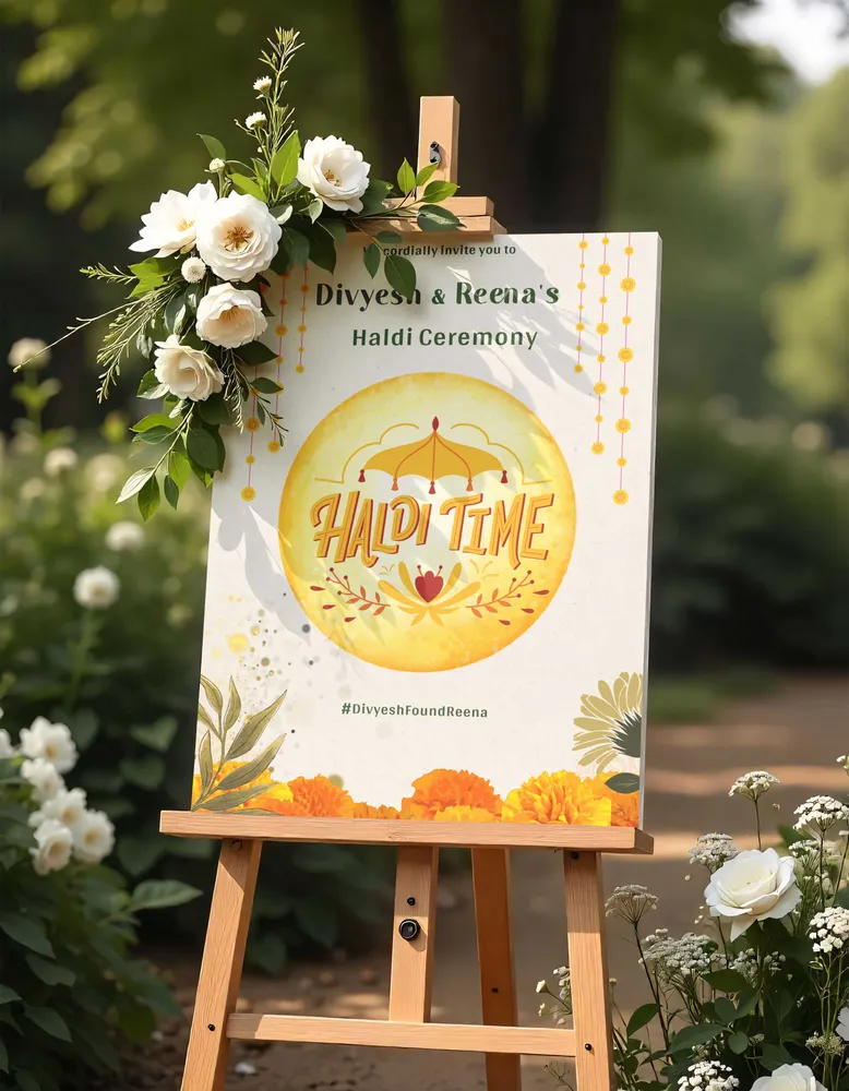 Haldi Welcome Board #10