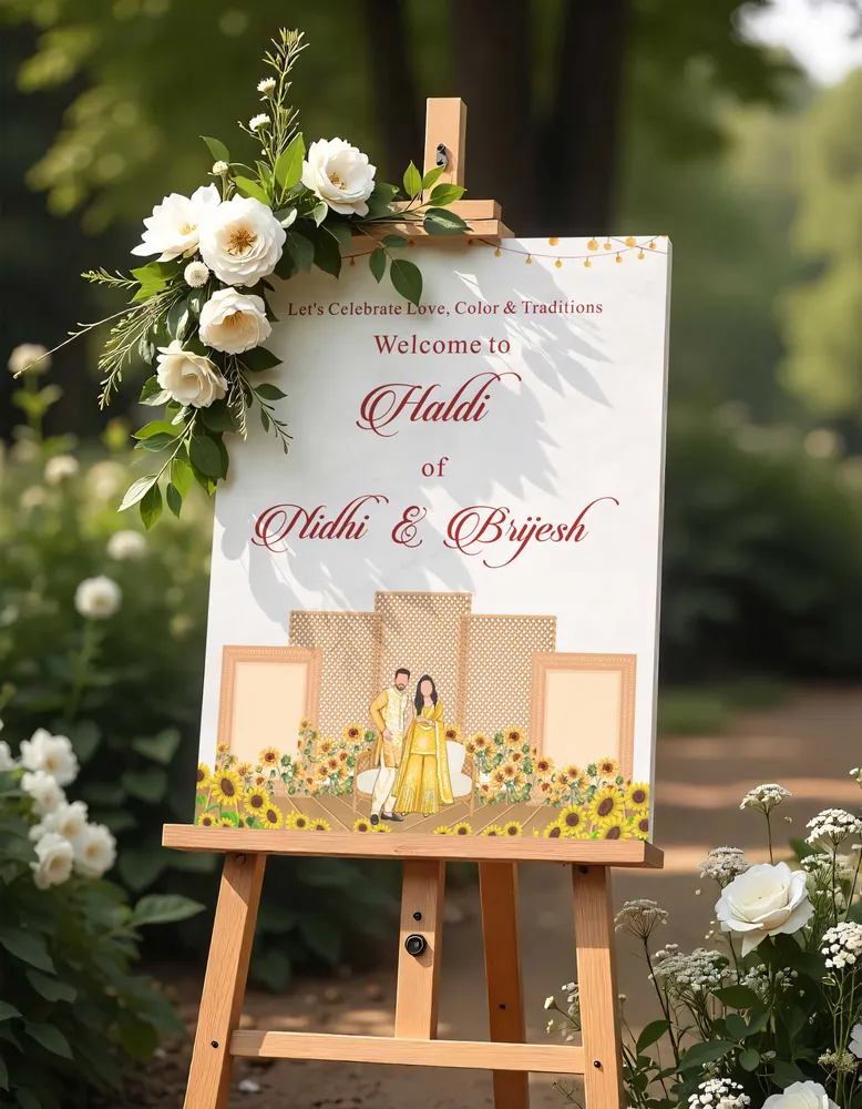 Haldi Welcome Board #12