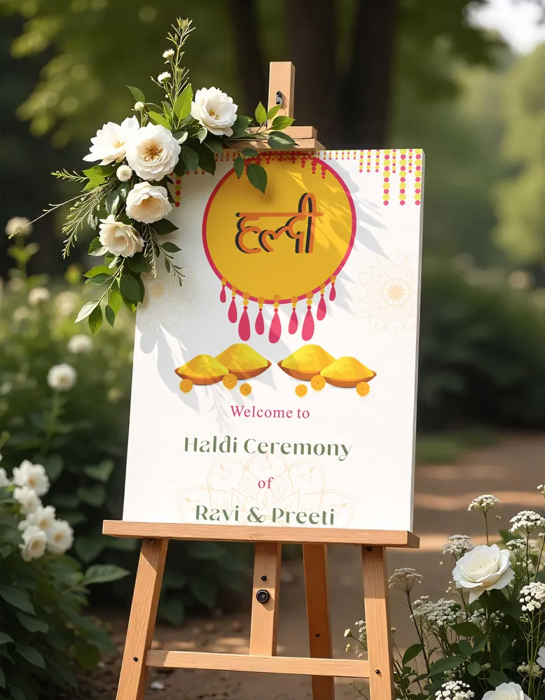 Haldi Welcome Board #14
