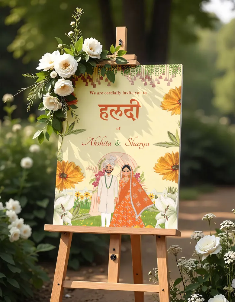 Haldi Welcome Board #19