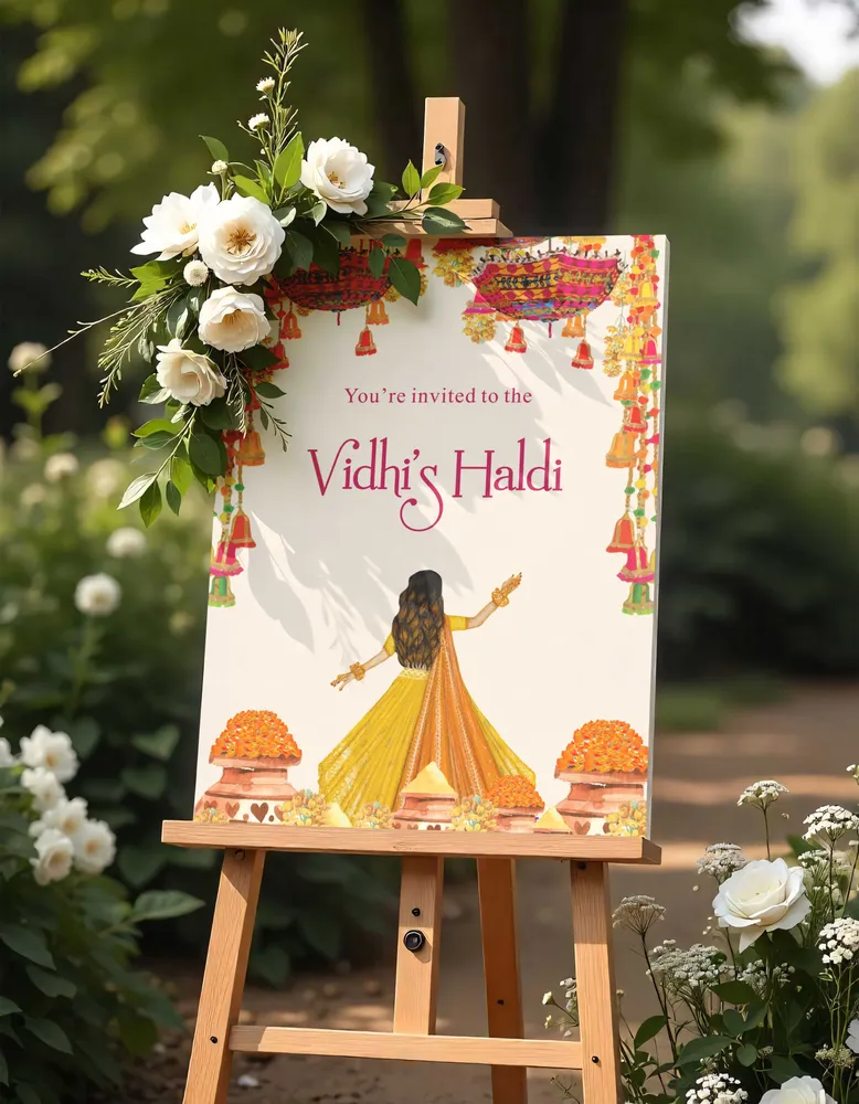 Haldi Welcome Board #2