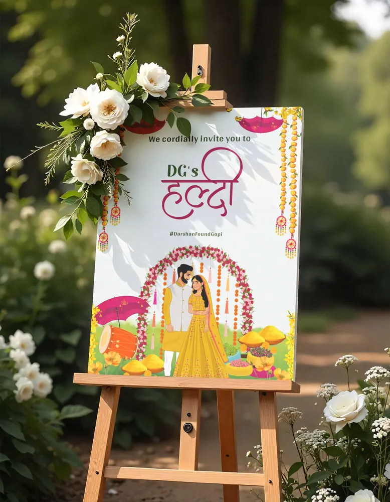 Haldi Welcome Board #30