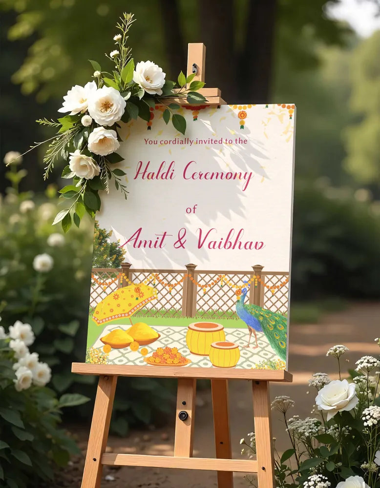 Haldi Welcome Board #7