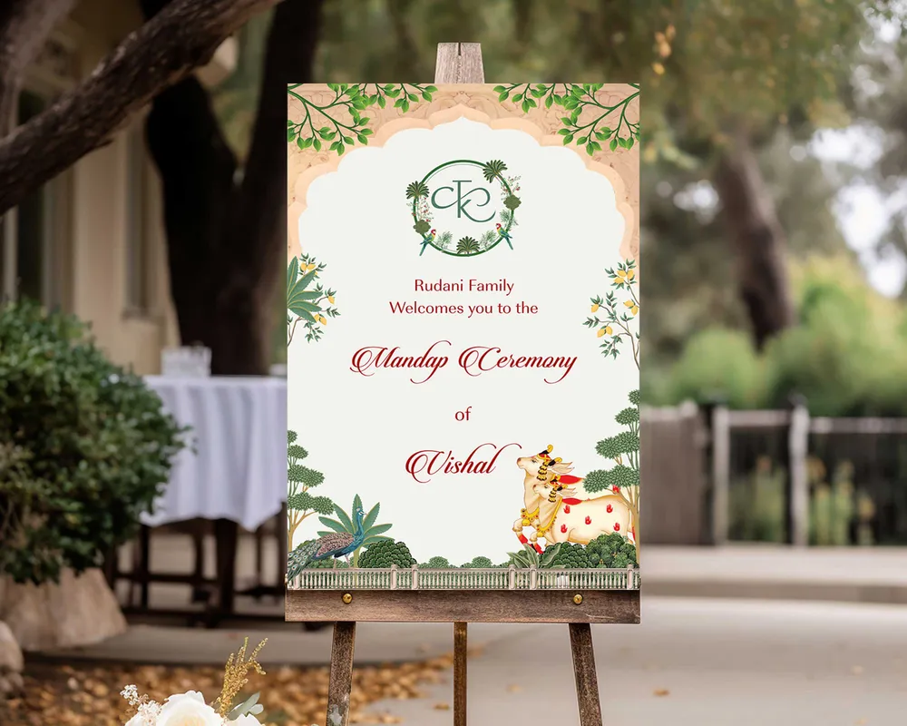 Mandap Welcome Board #30