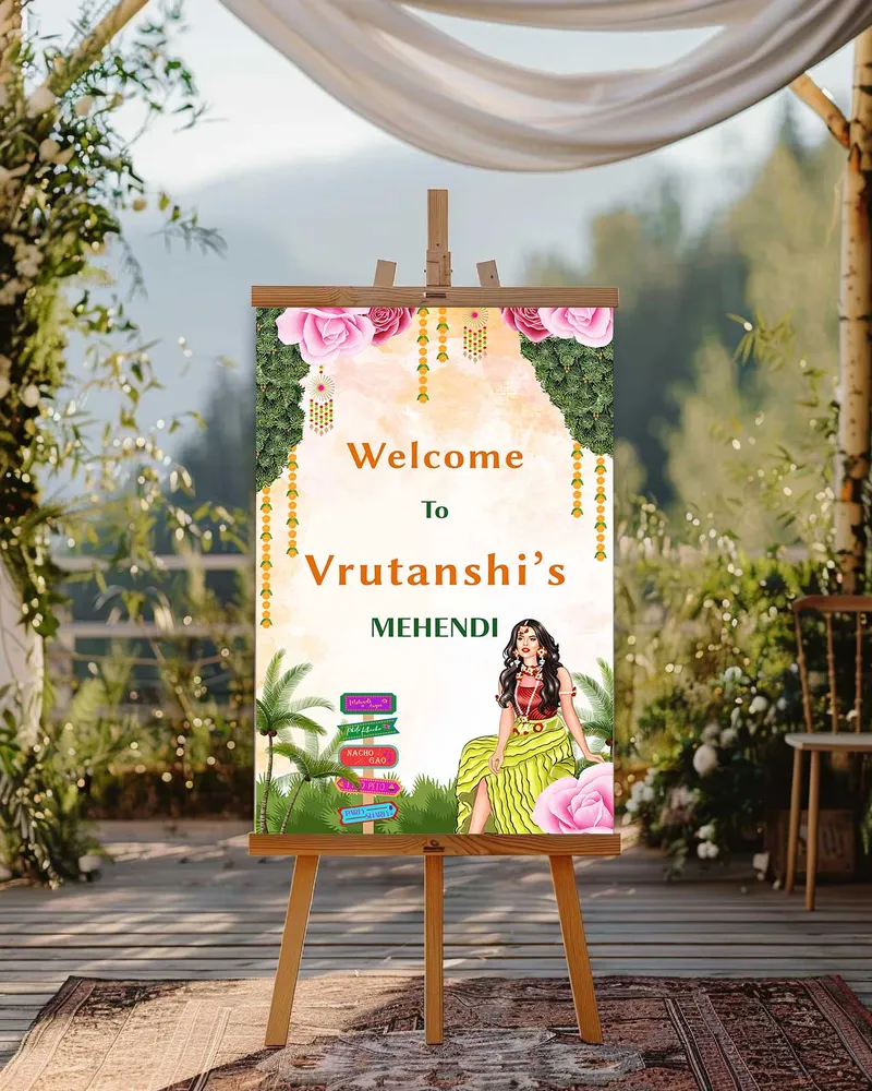 Mehendi Welcome Board #11