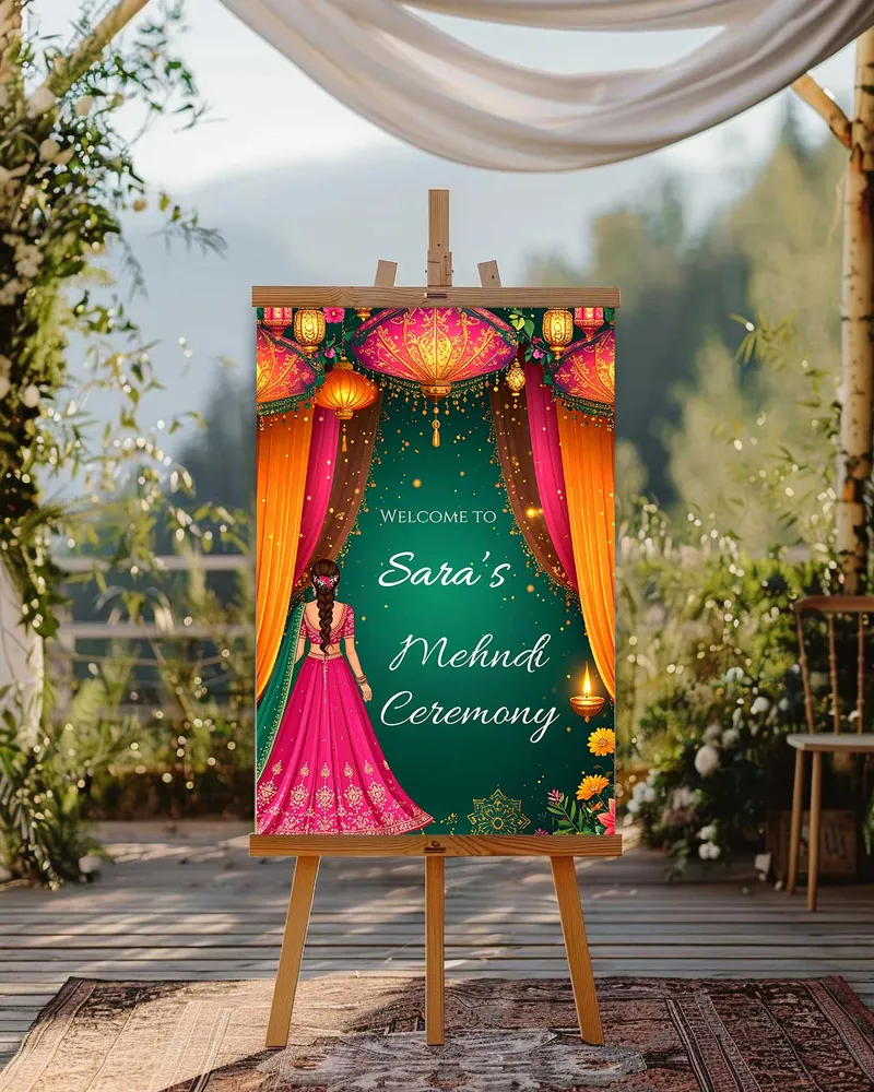 Mehendi Welcome Board #18
