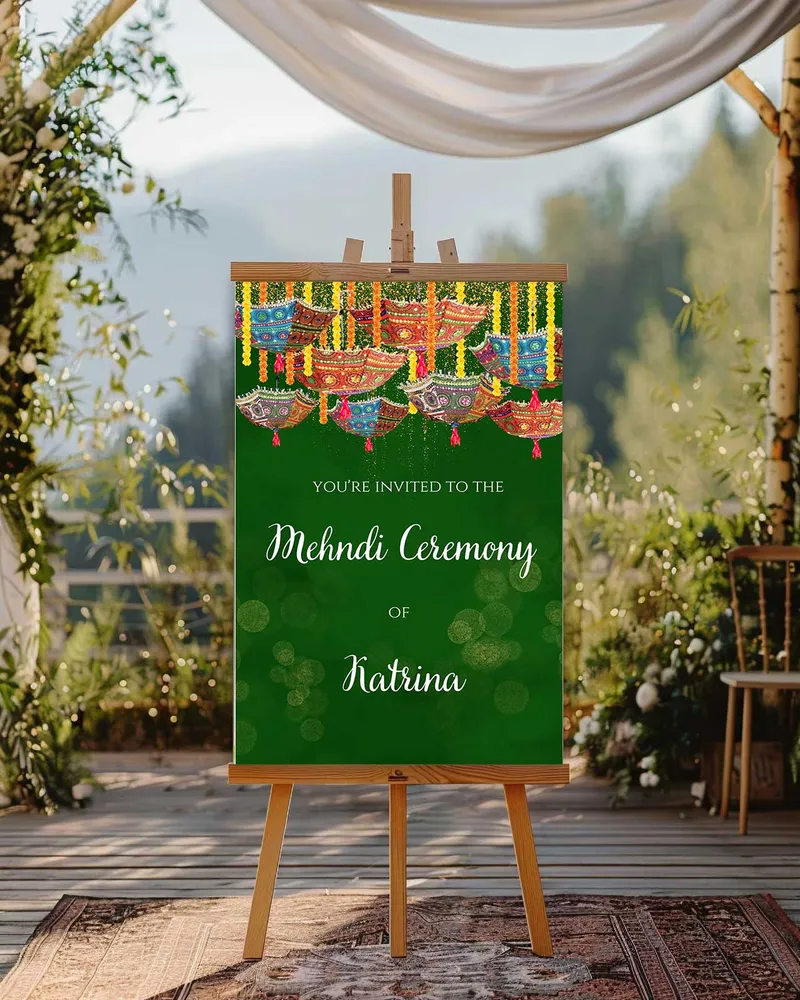 Mehendi Welcome Board #19