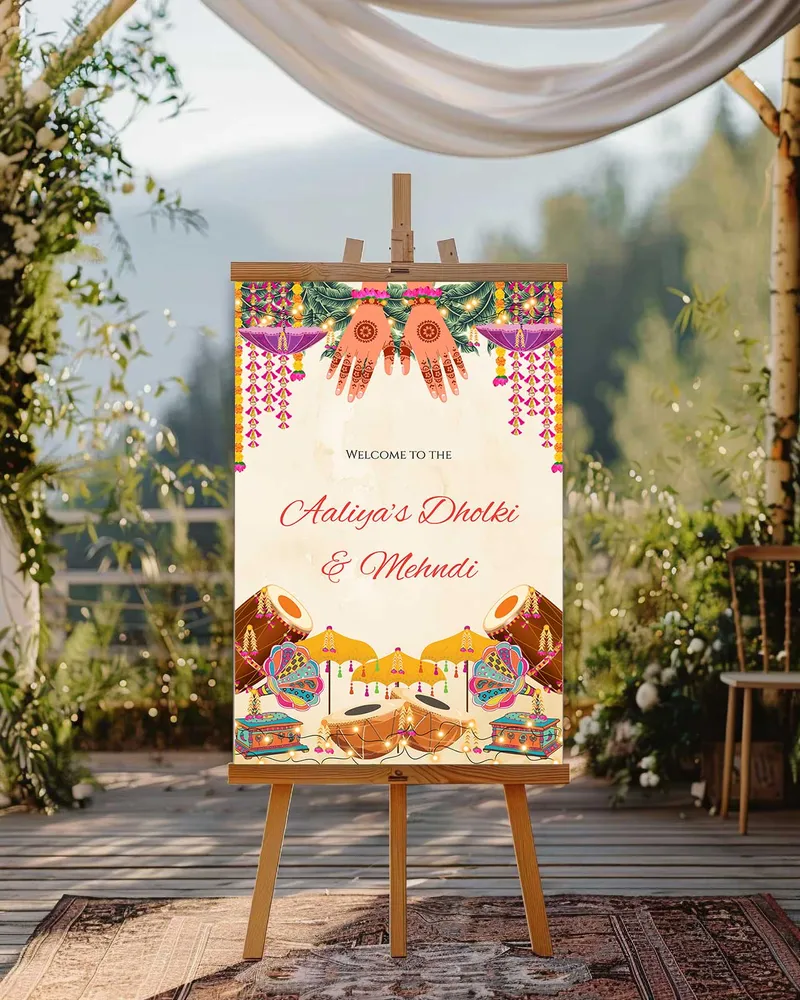 Mehendi Welcome Board #20