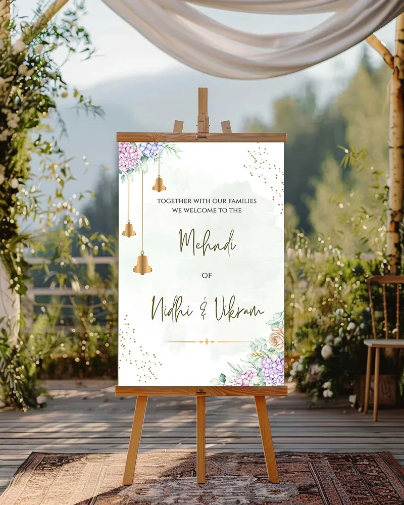 Mehendi Welcome Board #22