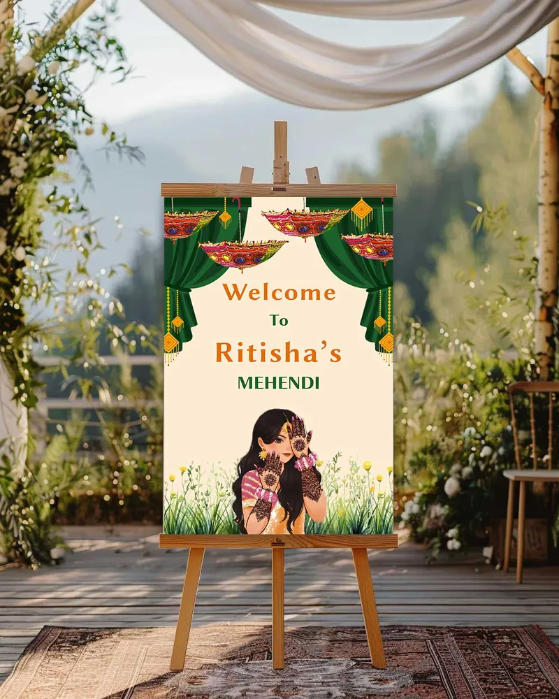 Mehendi Welcome Board #24