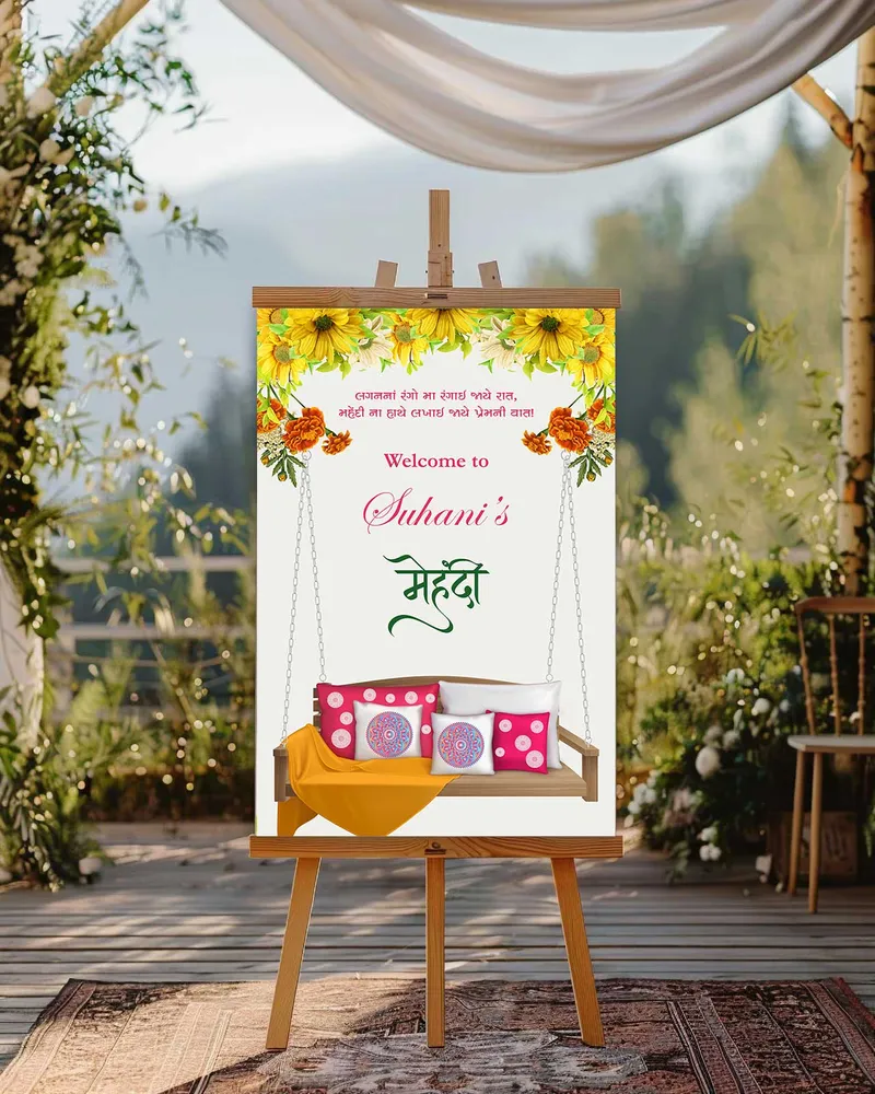 Mehendi Welcome Board #29