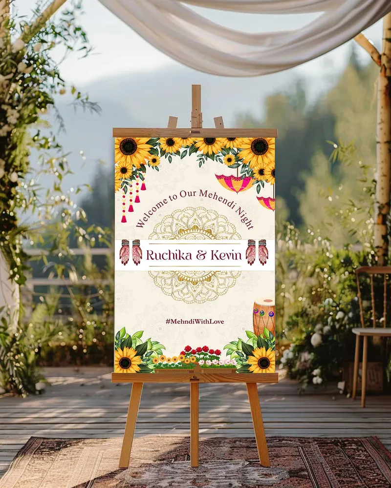 Mehendi Welcome Board #5