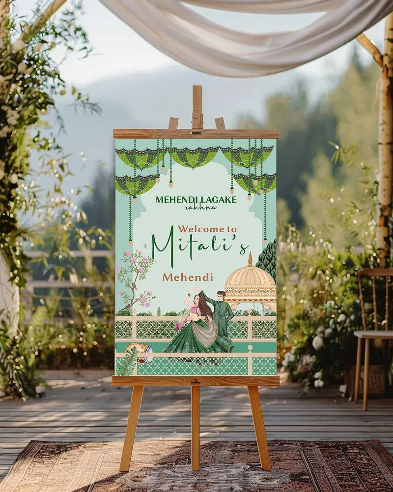 Mehendi Welcome Board #6