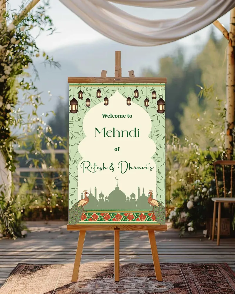 Mehendi Welcome Board #8