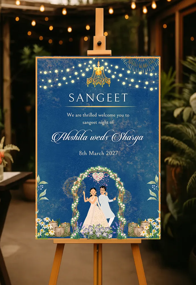 Sangeet Welcome Board #11