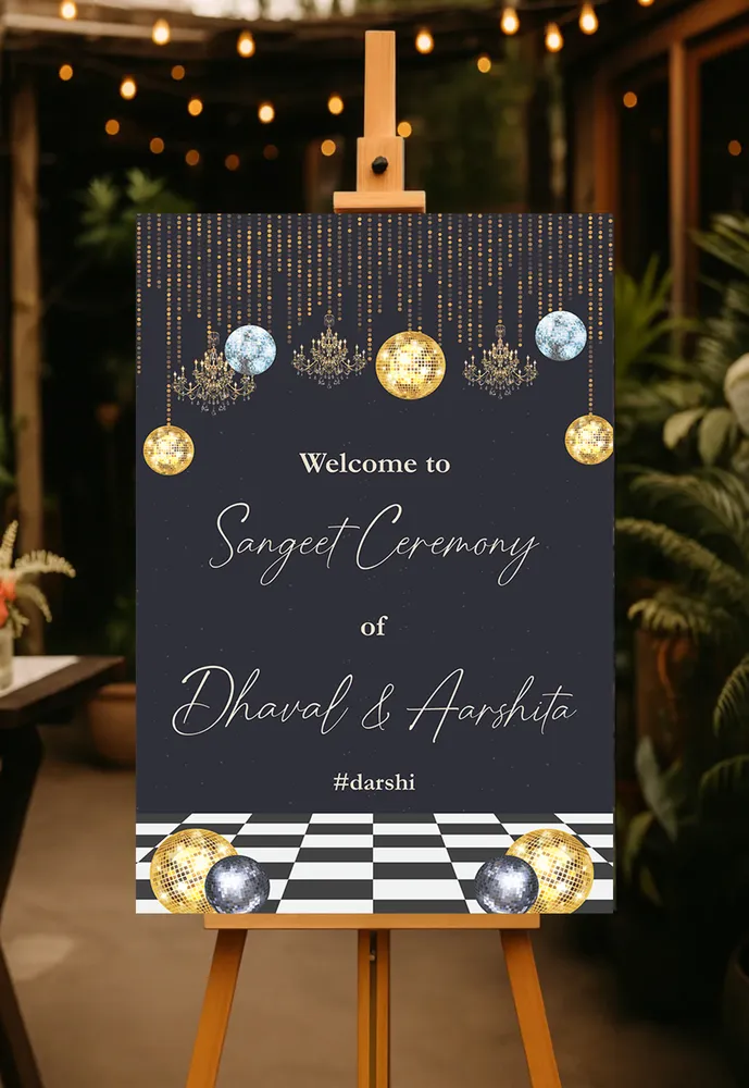 Sangeet Welcome Board #14