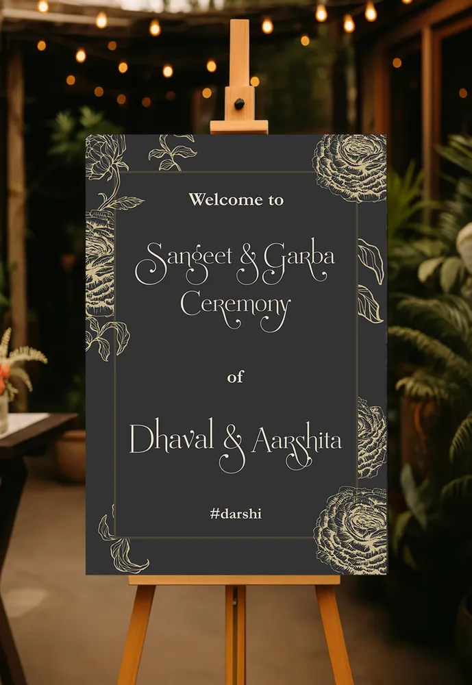 Sangeet Welcome Board #16