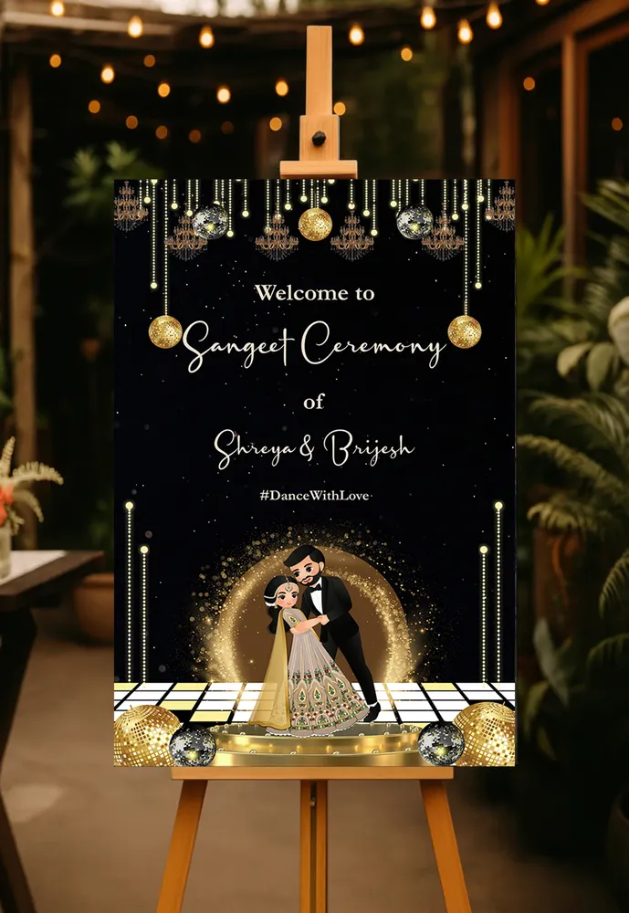 Sangeet Welcome Board #18