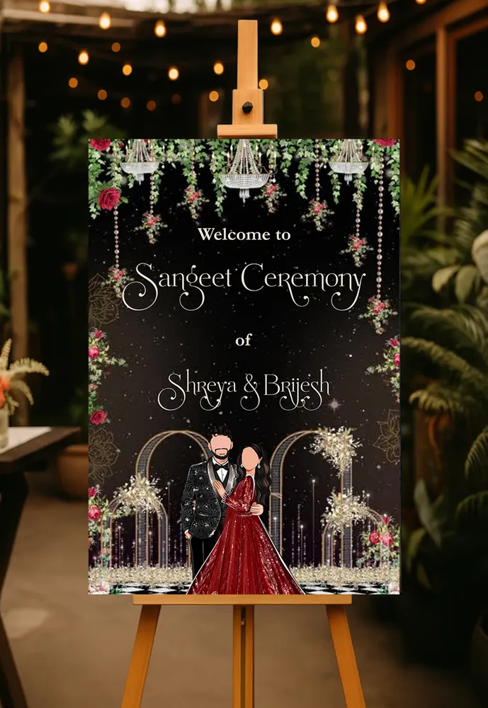 Sangeet Welcome Board #19