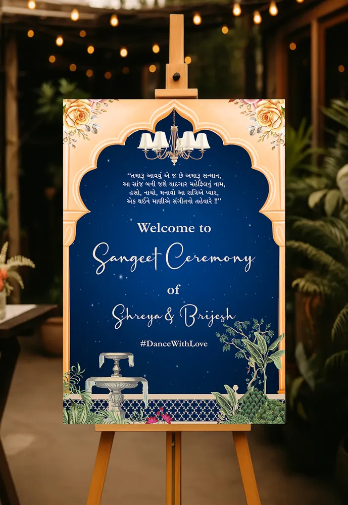 Sangeet Welcome Board #2
