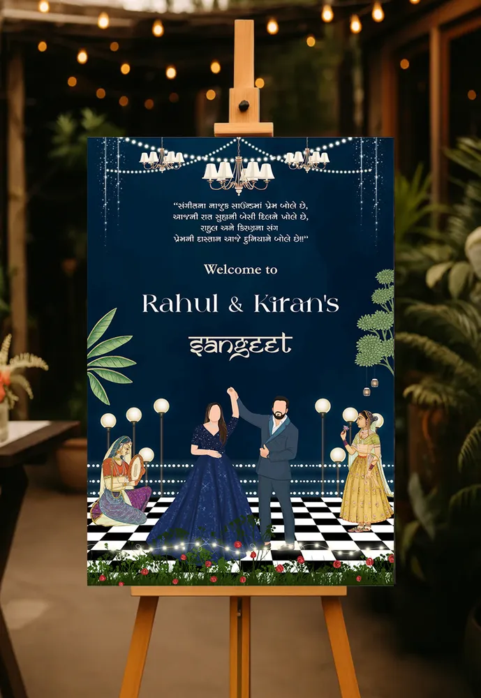 Sangeet Welcome Board #26