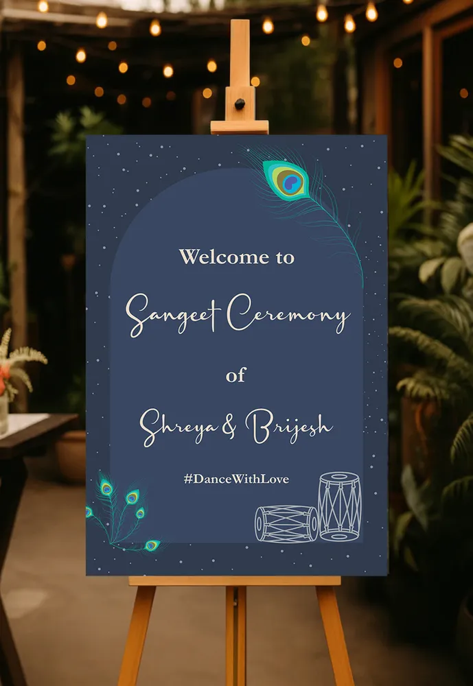 Sangeet Welcome Board #30