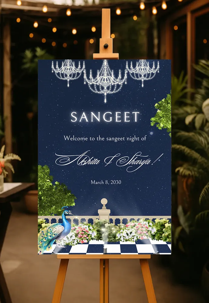 Sangeet Welcome Board #9