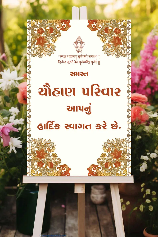 Wedding Welcome Board #12