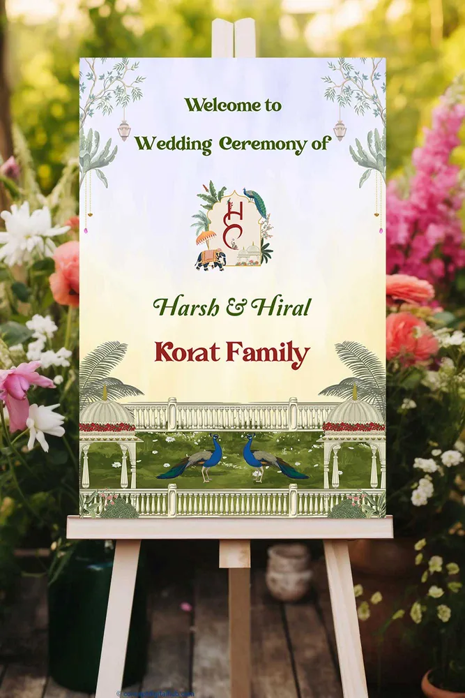 Wedding Welcome Board #17