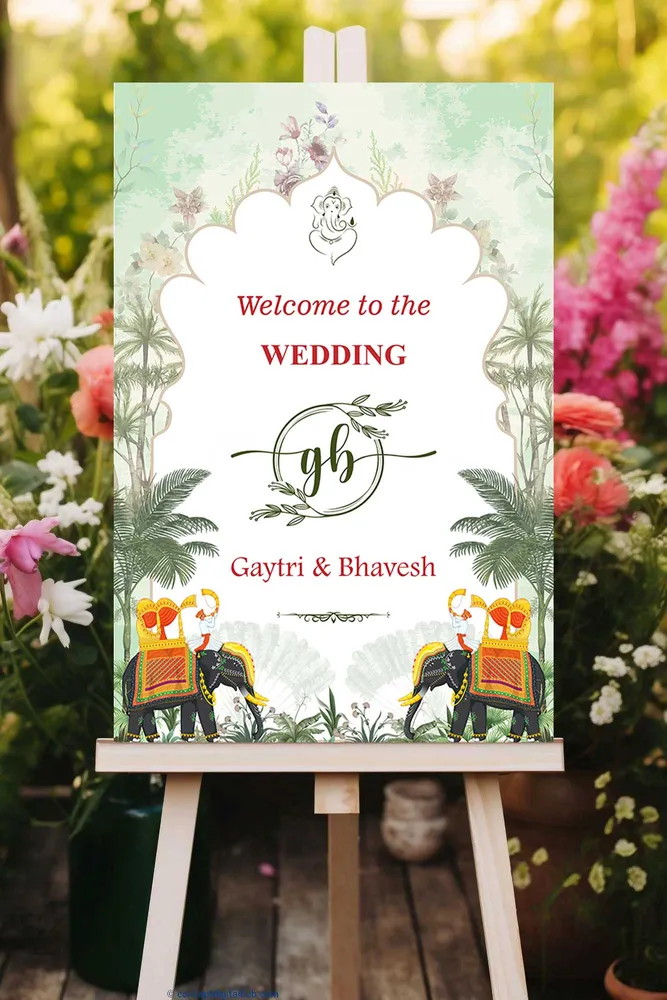 Wedding Welcome Board #19