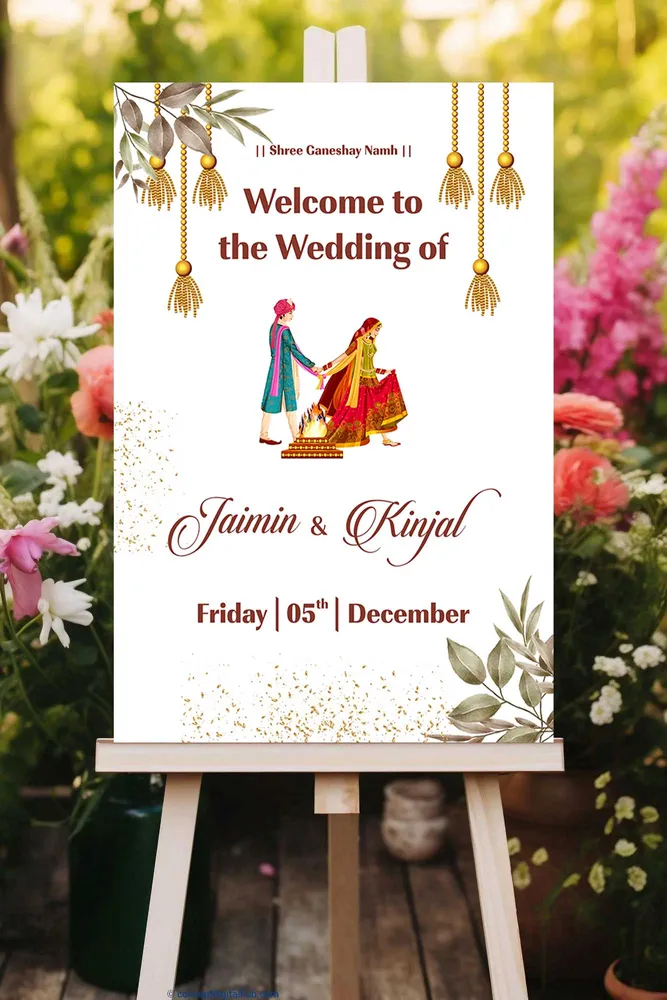 Wedding Welcome Board #26