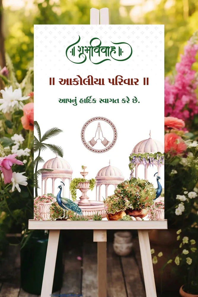 Wedding Welcome Board #4